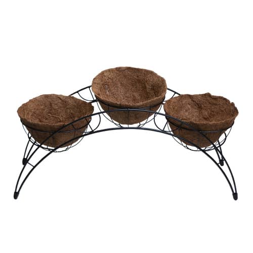 Купить Подставка для цветов Фонтан на три горшка с коковитой d20 см по низкой цене