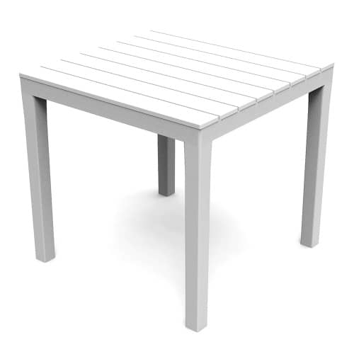 Купить Стол садовый пластиковый Progarden Bali 78х78х72 см белый по низкой цене