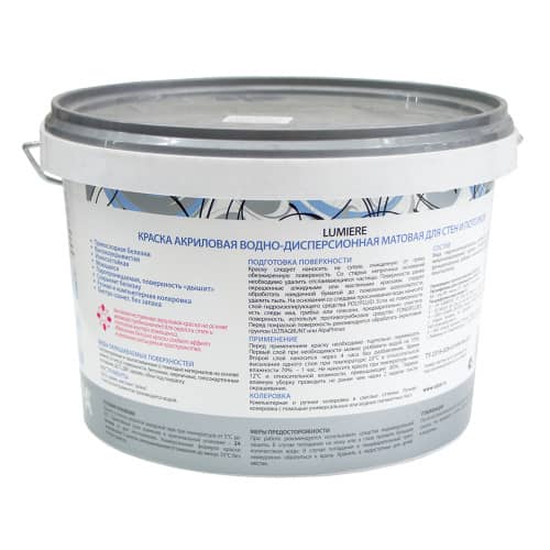 Купить Краска для потолков акриловая белая Alpa Lumiere 5 л по низкой цене