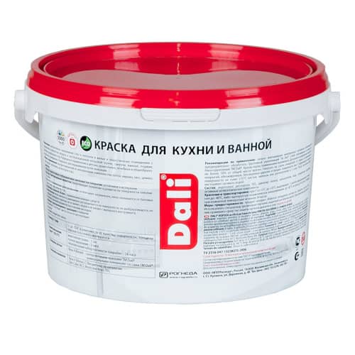Купить Краска для ванной и кухни латексная Dali Professional белая 2,5 л по низкой цене