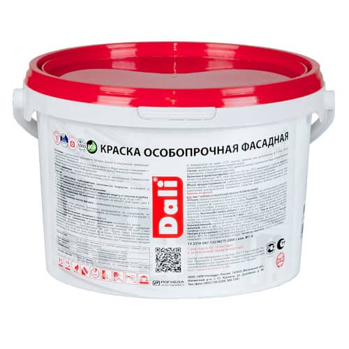 Купить Краска фасадная латексная особопрочная Dali Professional белая 2,5 л по низкой цене