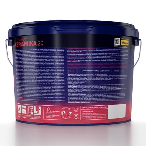 Купить Краска интерьерная dufa PREMIUM Europlast Keramika 20 белая 2,5 л база 1 по низкой цене