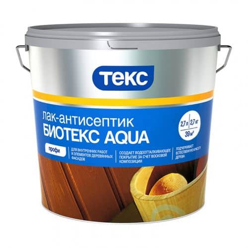Купить Лак-антисептик ТЕКС Био Aqua Профи орех 2,7 л по низкой цене