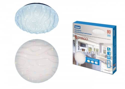 Купить Светильник Uniel ULI-D249 80W/SW/60 Virgo диммируемый с пультом светодиодный накладной по низкой цене