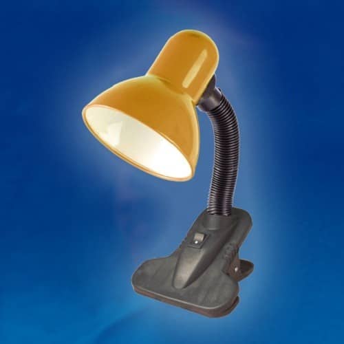 Купить Лампа Uniel Universal TLI-202 оранжевая E27 60W 220V настольная по низкой цене