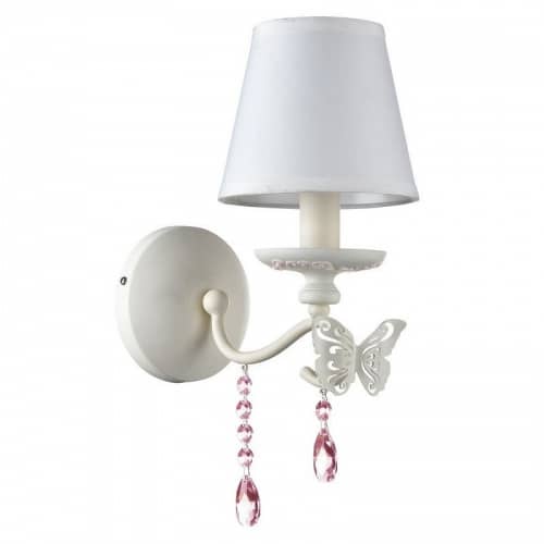 Купить Бра Maytoni Fiona ARM032-01-PK белое E14 40W 220V по низкой цене