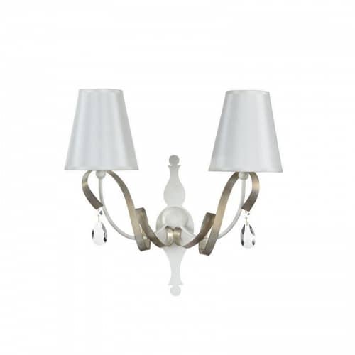 Купить Бра Maytoni Intreccio ARM010-02-W белое E14 2х40W 220V по низкой цене