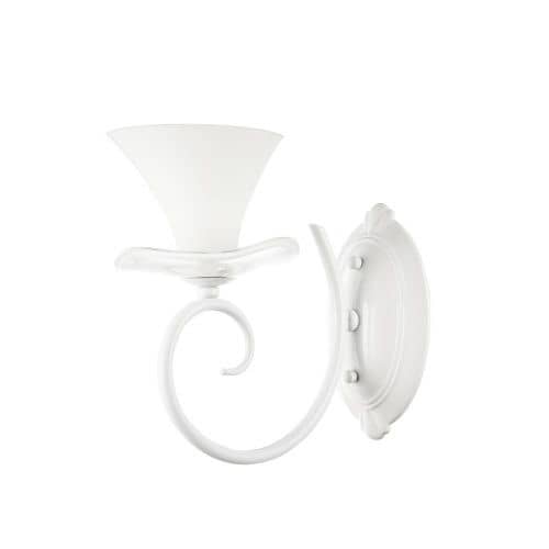Купить Бра Freya Fabre FR001-01-W белое E14 40W 220V по низкой цене
