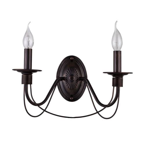 Купить Бра Freya Velia FR046-02-B черное E14 2х60W 220V по низкой цене