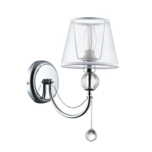 Купить Бра Freya Beverly FR661-01-N хром E14 40W 220V по низкой цене