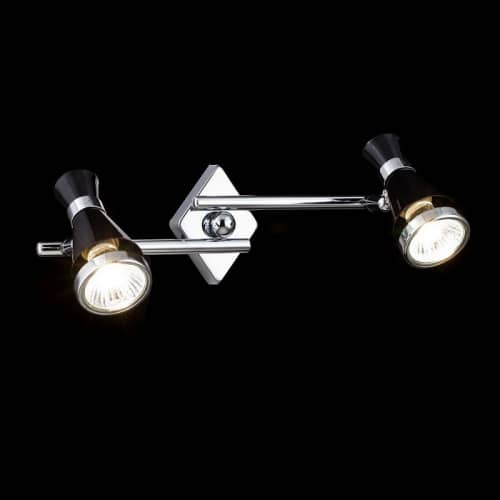Купить Спот Maytoni Spot ECO007-02-B черный GU10 2х50W 220V по низкой цене
