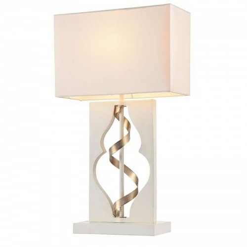 Купить Лампа Maytoni Elegant ARM010-11-W белая E14 40W 220V настольная по низкой цене