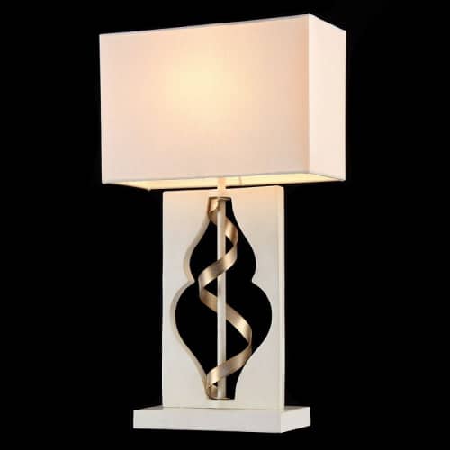 Купить Лампа Maytoni Elegant ARM010-11-W белая E14 40W 220V настольная по низкой цене