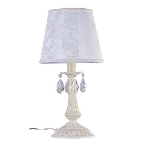 Купить Лампа Maytoni Elegant ARM390-00-W белая E14 40W 220V настольная по низкой цене
