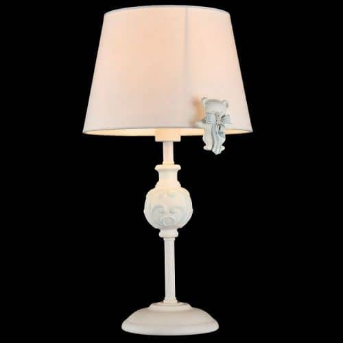 Купить Лампа Maytoni Elegant ARM033-11-BL белая E14 40W 220V настольная по низкой цене
