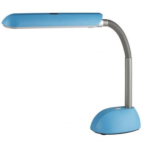 Купить Лампа Эра NL-205-2G7-11W настольная синяя по низкой цене