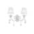 Купить Бра Maytoni Grace ARM247-02-G белое E14 2х40W 220V по низкой цене