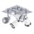 спот maytoni spot eco007-04-w белый gu10 4х50w 220v Купить Спот Maytoni Spot ECO007-04-W белый GU10 4х50W 220V по низкой цене