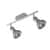 спот maytoni spot eco003-02-n хром led 2х4w 220v Купить Спот Maytoni Spot ECO003-02-N хром LED 2х4W 220V по низкой цене