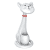 Купить Лампа Artstyle TL-351W Кошка Kitty настольная белый по низкой цене