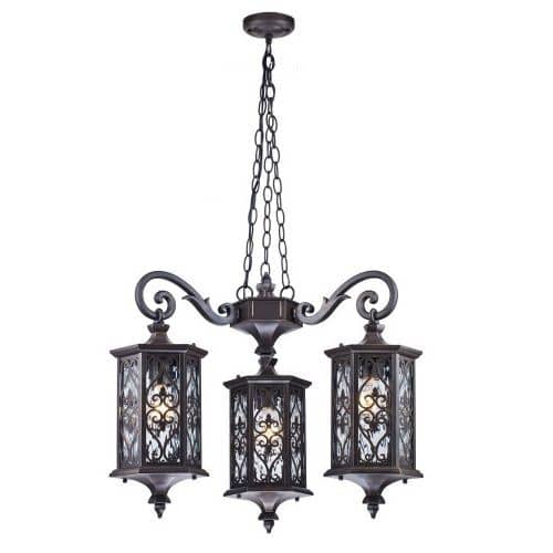 Купить Светильник Maytoni Street S102-73-43-R бронза E27 3х60W 220V подвесной уличный по низкой цене