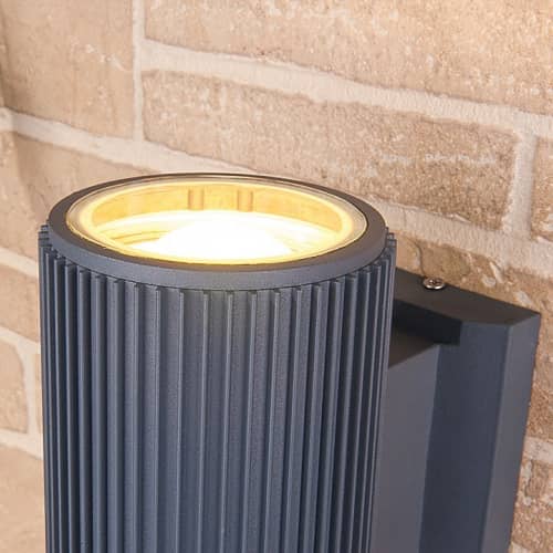 Купить Светильник Elektrostandard 1403 Techno Е27 2х60 Вт серый садово-парковый по низкой цене