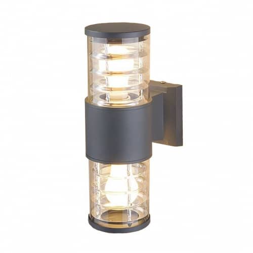 Купить Светильник Elektrostandard 1407 Techno Е27 2х60 Вт серый садово-парковый по низкой цене