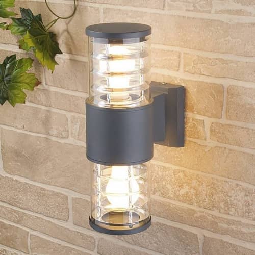 Купить Светильник Elektrostandard 1407 Techno Е27 2х60 Вт серый садово-парковый по низкой цене