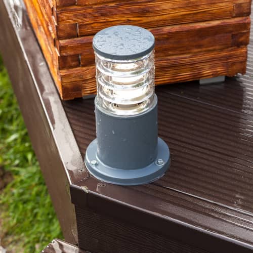 Купить Светильник Elektrostandard 1508 Techno Е27 20 Вт серый садово-парковый по низкой цене