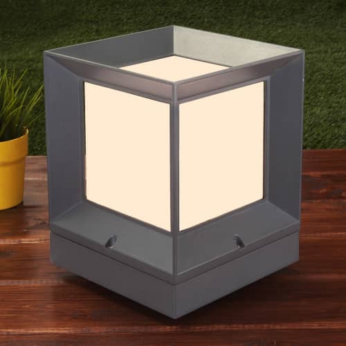 Купить Светильник Elektrostandard 1603 Techno Marko L Е 27 60 Вт серый садово-парковый по низкой цене