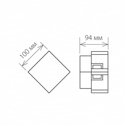 Купить Светильник Elektrostandard 1606 Techno LED Tellus 12 Вт графит настенный по низкой цене