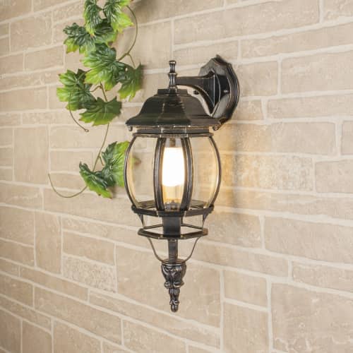 Купить Светильник Elektrostandard GL 1001D Е27 100 Вт черное золото садово-парковый по низкой цене