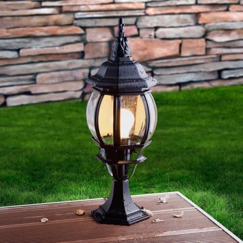 Купить Светильник Elektrostandard GL 1001S Е27 100 Вт черный садово-парковый по низкой цене