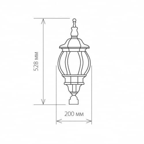 Купить Светильник Elektrostandard 1043 Е27 100 Вт черное золото садово-парковый по низкой цене