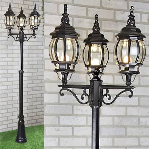 Купить Фонарный столб Elektrostandard NLG99HL005 Е27 3х100 Вт черный садово-парковый по низкой цене