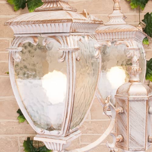 Купить Фонарный столб Elektrostandard Andromeda F/3 GLYF-8024F/3 Е27 3х60 Вт белое золото садово-парковый по низкой цене