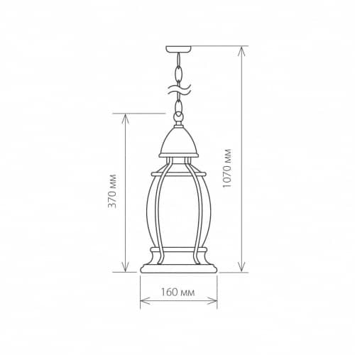Купить Светильник Elektrostandard Antares H GLXT-1474H Е27 60 Вт черное золото садово-парковый по низкой цене