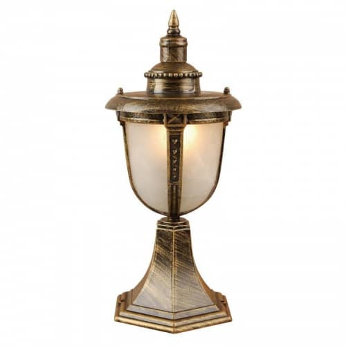 Купить Светильник Elektrostandard Atlas S GLYF-2010S Е27 60 Вт черное золото садово-парковый по низкой цене