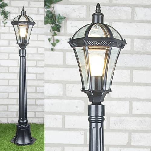 Купить Фонарный столб Elektrostandard Capella F Е27 60 Вт черный садово-парковый по низкой цене