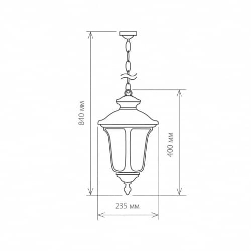 Купить Светильник Elektrostandard Carina H GLYF-1452H Е27 60 Вт черный садово-парковый по низкой цене