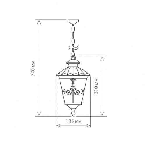 Купить Светильник Elektrostandard Diadema H GLYF-8046H Е27 60 Вт черное золото садово-парковый по низкой цене