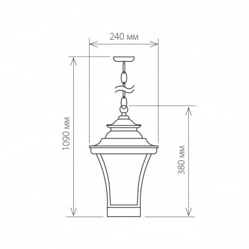 Купить Светильник Elektrostandard Libra H GLXT-1408H Е27 60 Вт венге садово-парковый по низкой цене