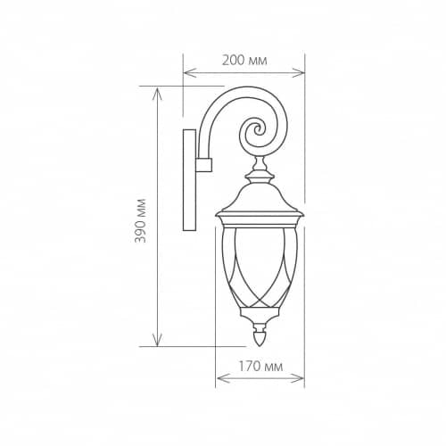Купить Светильник Elektrostandard Orion Е27 60 Вт черный садово-парковый по низкой цене