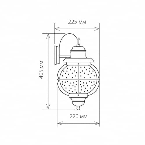 Купить Светильник Elektrostandard Regul D GLXT-1475D Е27 60 Вт черная медь садово-парковый по низкой цене