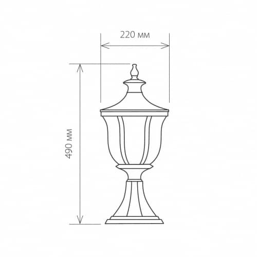 Купить Светильник Elektrostandard Taurus S GLXT-1458S Е27 60 Вт малахит садово-парковый по низкой цене