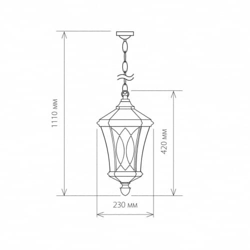 Купить Светильник Elektrostandard Virgo H Е27 60 Вт черное золото садово-парковый по низкой цене