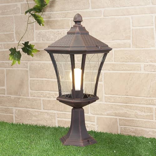 Купить Светильник Elektrostandard Virgo S GLXT-1450S Е27 60 Вт капучино садово-парковый по низкой цене