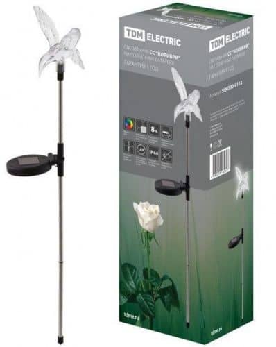 Купить Светильник TDM Колибри мультицвет на солнечной батарее светодиодный ландшафтный по низкой цене