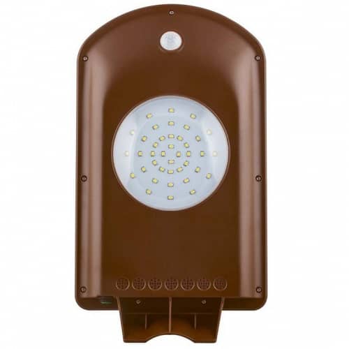 Купить Светильник Feron SP2331 LED 2 Вт на солнечной батарее с датчиком движения коричневый уличный по низкой цене
