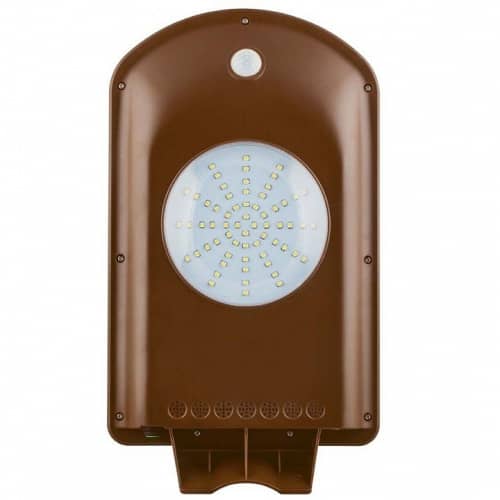 Купить Светильник Feron SP2332 LED 5 Вт на солнечной батарее с датчиком движения коричневый уличный по низкой цене